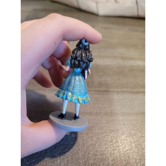 School girl glitter blue dress Disney toy figure - Picture 4 of 6